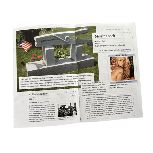 Laundry Research Zine - Singular Papers