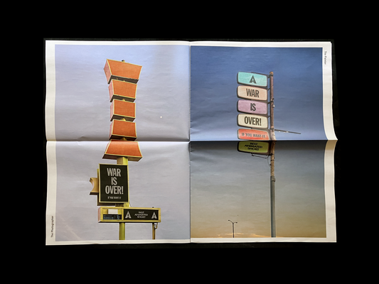 Billboard Best Animated Short Film - WAR IS OVER! - 2024 - Singular Papers