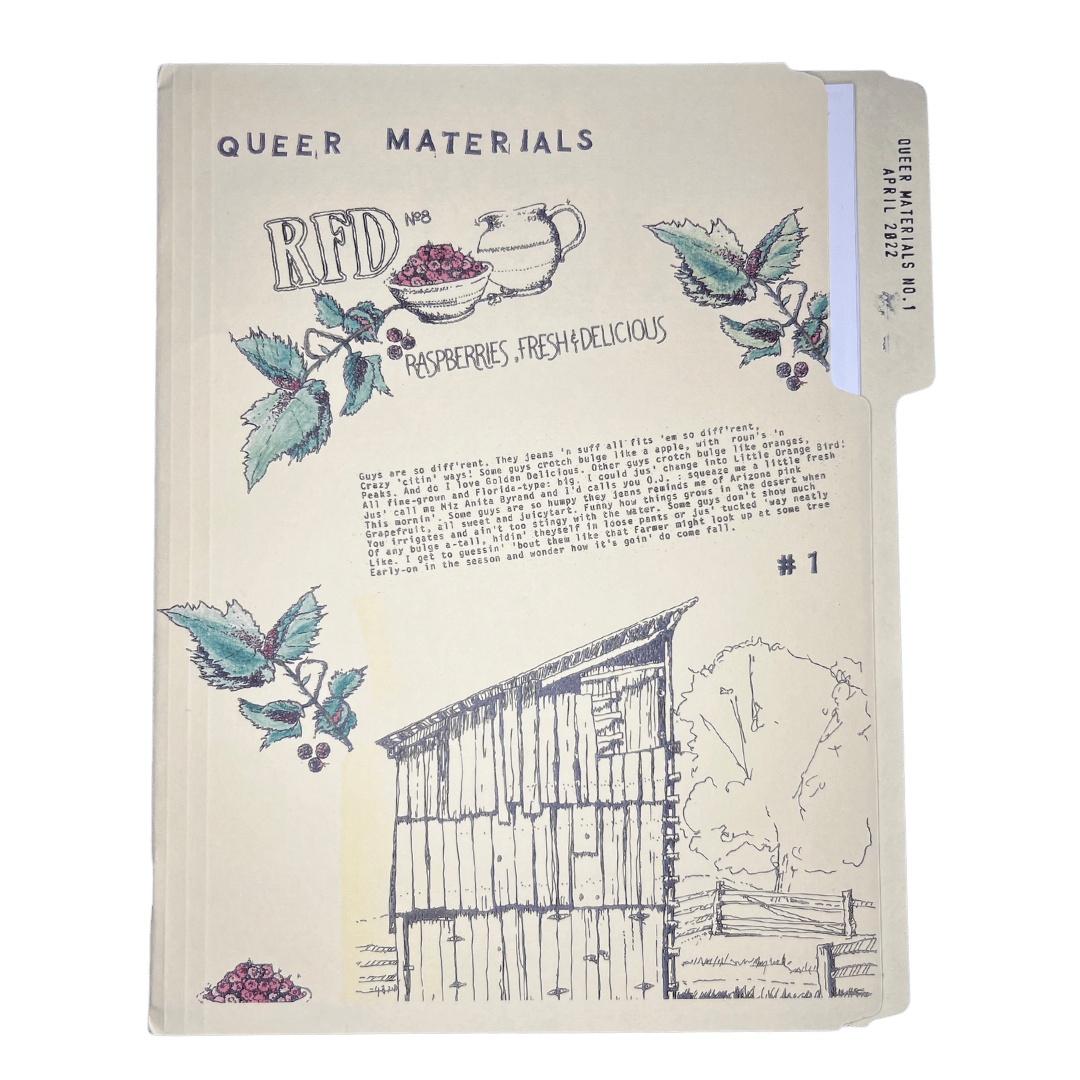 Queer Materials #1 "RFD"