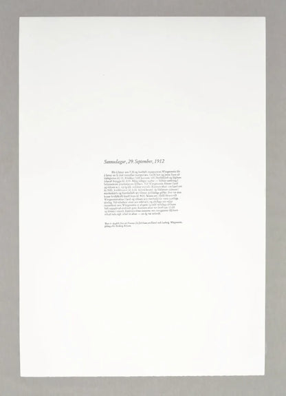 Sunnudagur 29. September, 1912 - Singular Papers