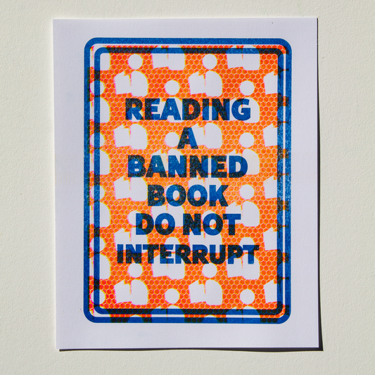 Reading a Banned Book, Do Not Interrupt