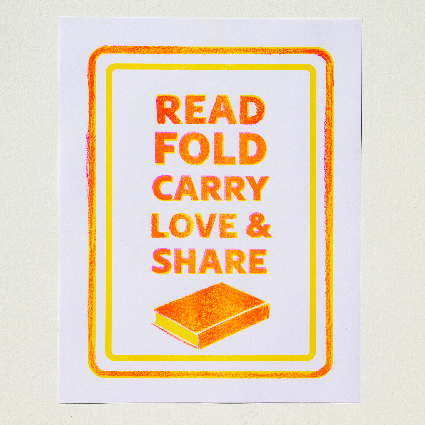 Read, Fold, Carry, Love & Share