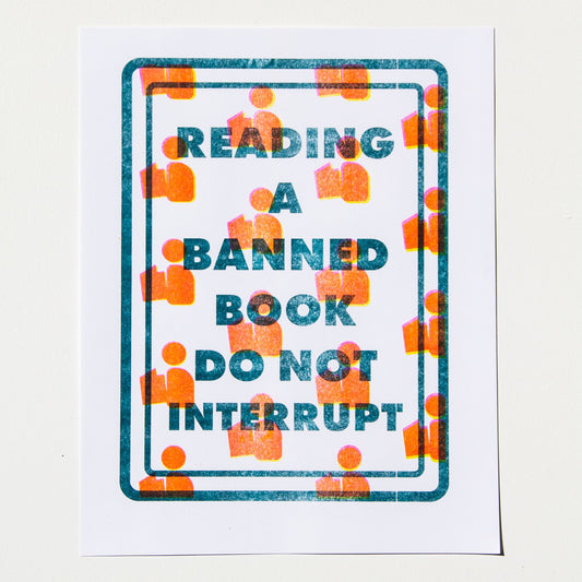 Reading a Banned Book, Do Not Interrupt s